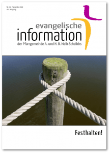 Evangelische Information Nr. 160 September 2019 - Festhalten!