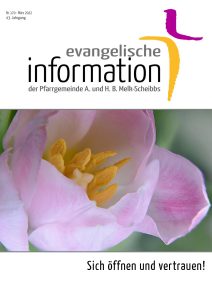Evangelische Information März 2022 - Sich öffnen und vertrauen!